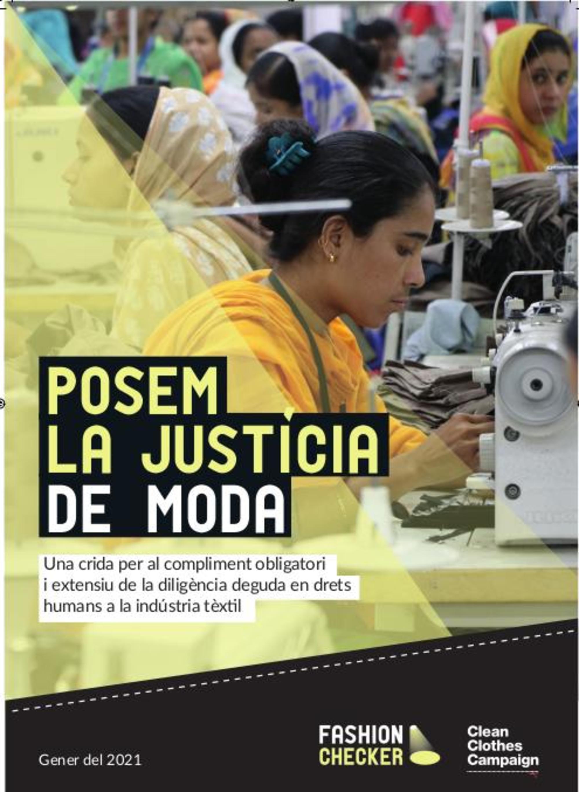 Cartel Posem La Justicia de Moda